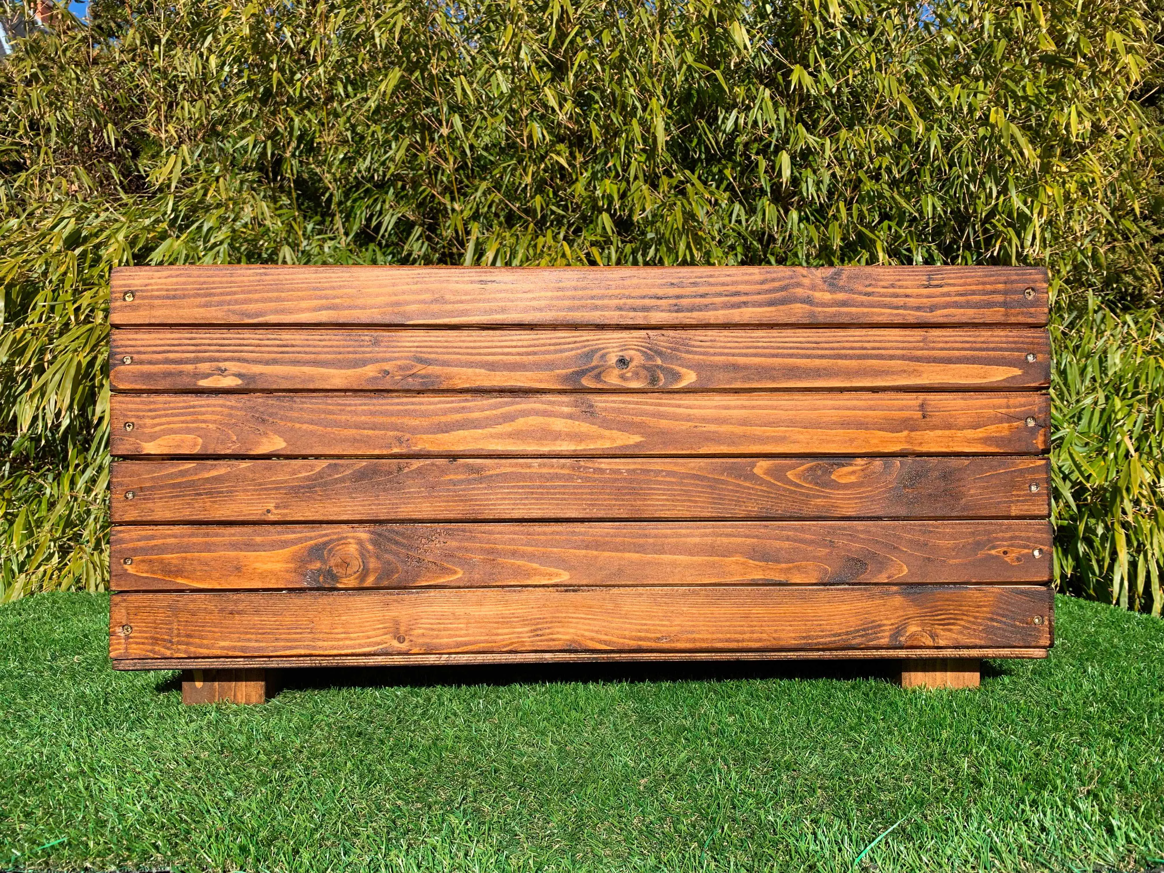 Dřevěný truhlík Flora 80x30x30 cm 