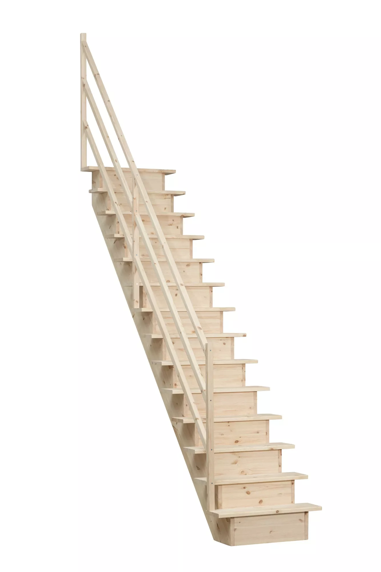 Mlynářské schody EXTRA d.300 x š.80cm borovice